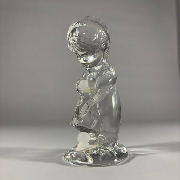 ENESCO 637033 Girl with 2 Ducks Crystal Figurine - Picture 1 of 4
